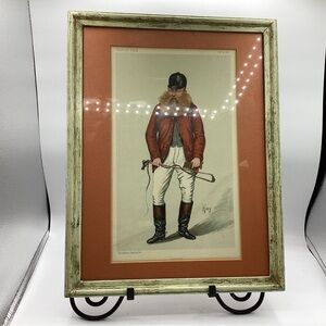 “Downing” by Hay, Vintage Vanity Fair chromolithograph caricature print